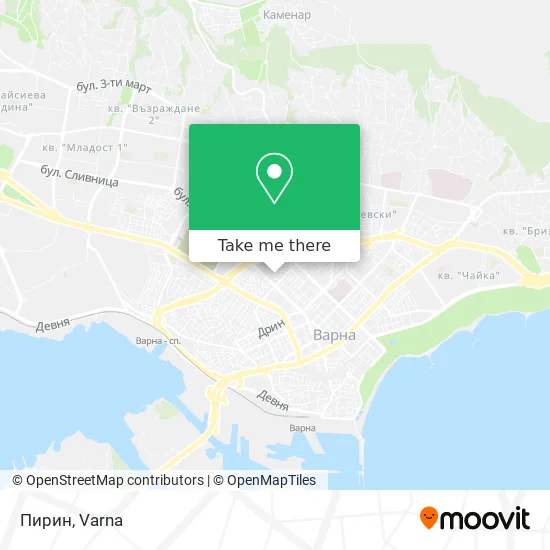 Карта Пирин