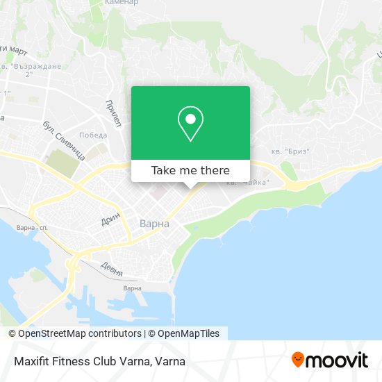 Maxifit Fitness Club Varna map