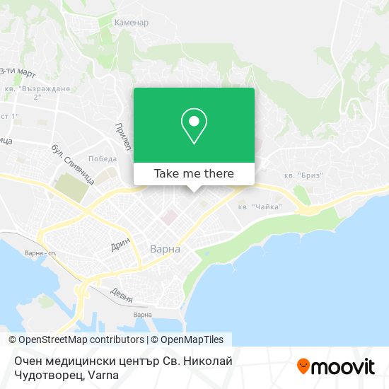 Очен медицински център Св. Николай Чудотворец map