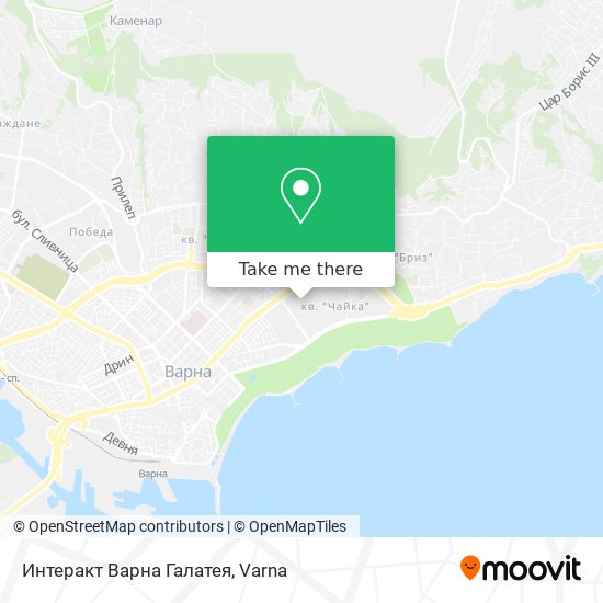 Интеракт Варна Галатея map