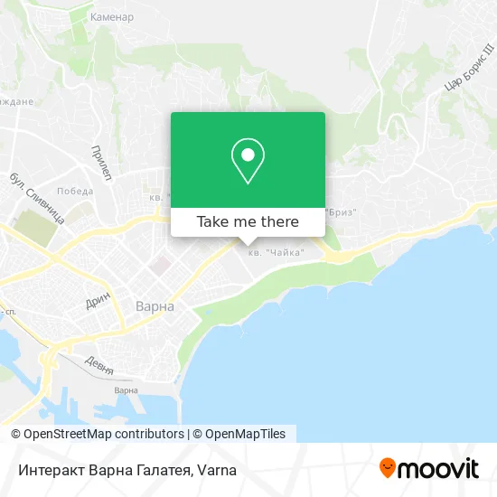Карта Интеракт Варна Галатея
