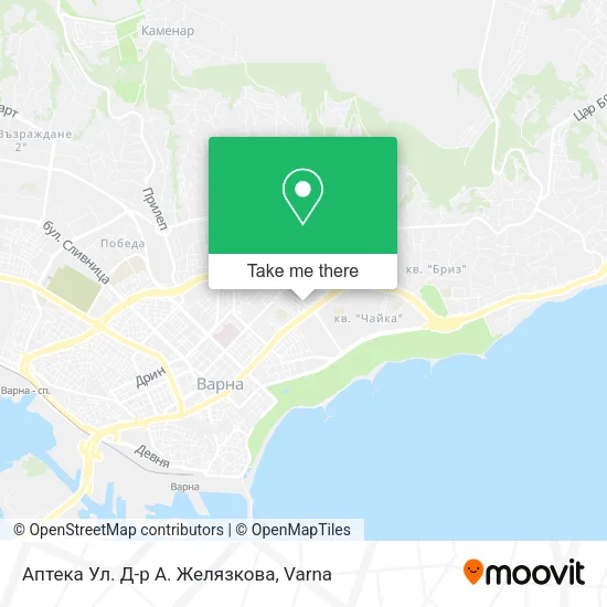 Карта Аптека Ул. Д-р А. Желязкова