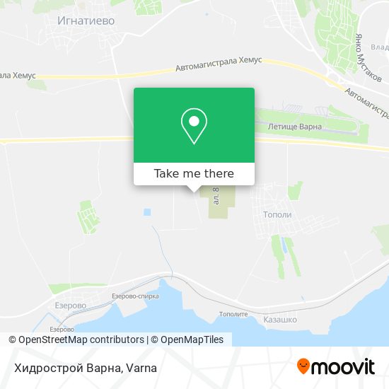 Хидрострой Варна map
