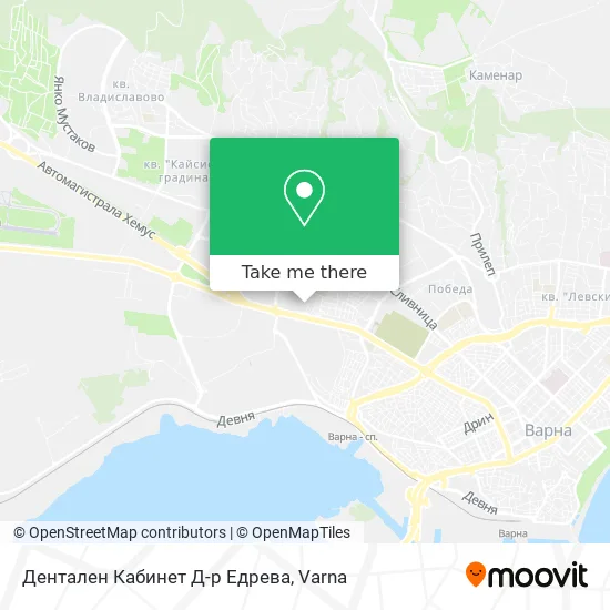 Карта Дентален Кабинет Д-р Едрева