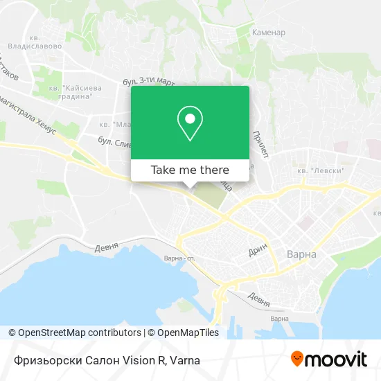 Карта Фризьорски Салон Vision R