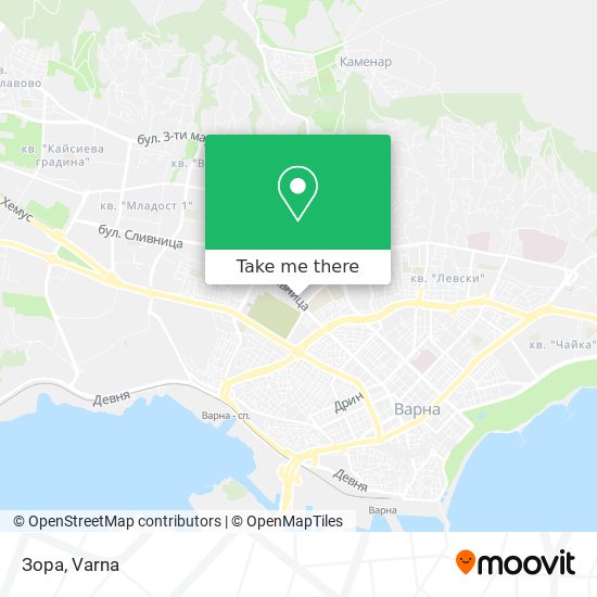 Зора map