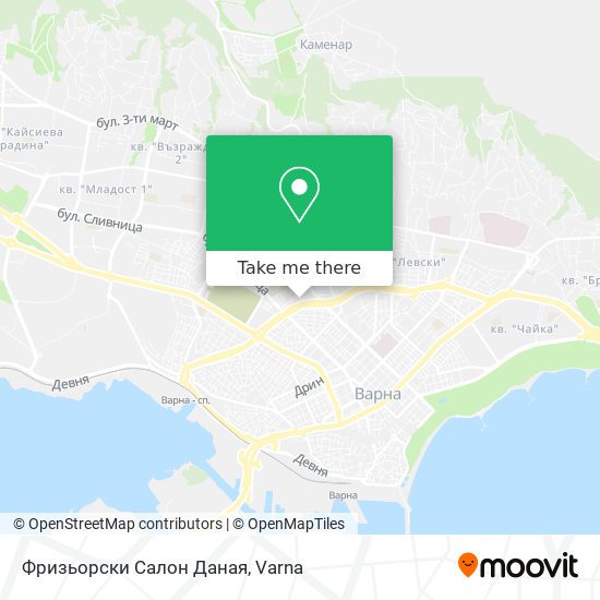 Карта Фризьорски Салон Даная