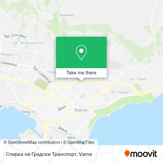 Карта Спирка на Градски Транспорт
