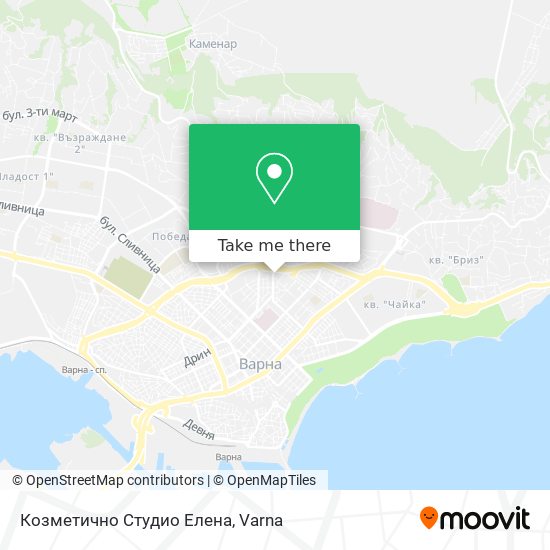 Карта Козметично Студио Елена