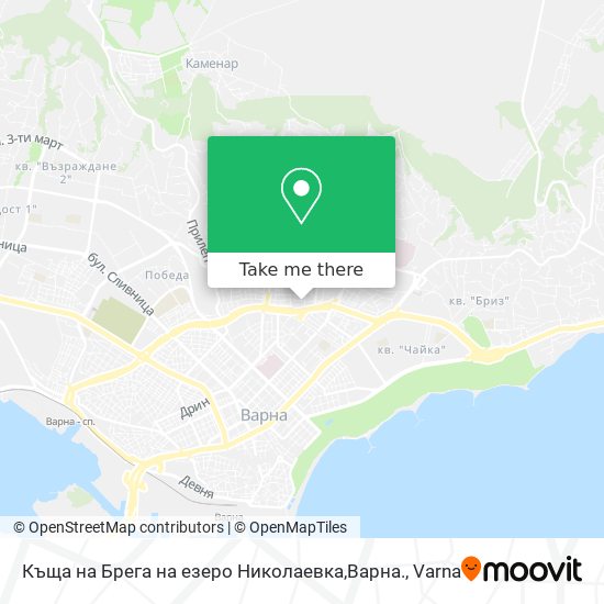Къща на Брега на езеро Николаевка,Варна. map
