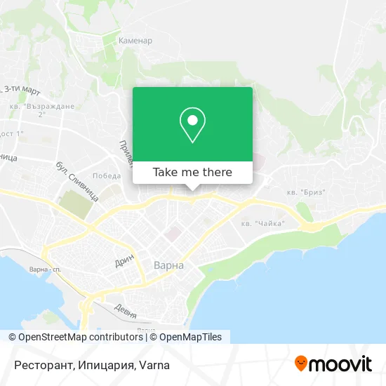 Карта Ресторант, Ипицария