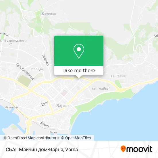 СБАГ Майчин дом-Варна map