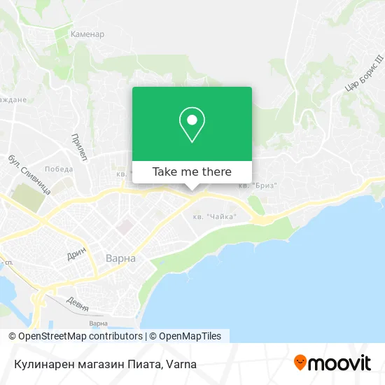 Карта Кулинарен магазин Пиата