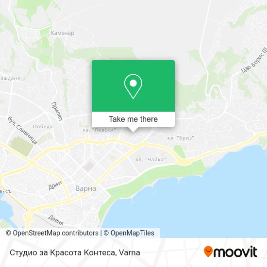 Карта Студио за Красота Контеса