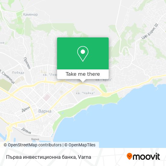 Първа инвестиционна банка map