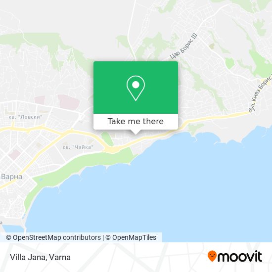 Villa Jana map