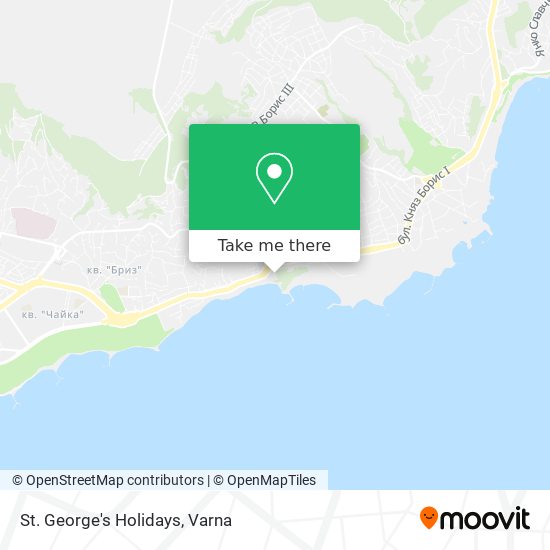 St. George's Holidays map