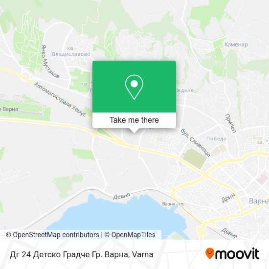 Карта Дг 24 Детско Градче Гр. Варна