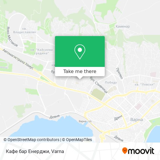Кафе бар Енерджи map
