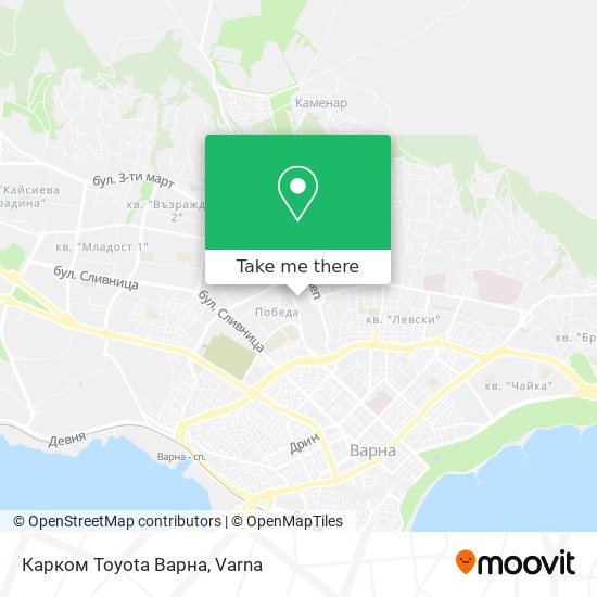 Карком Toyota Варна map