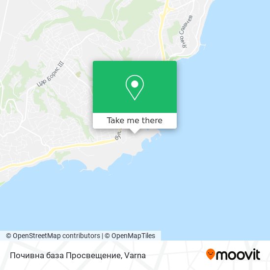 Почивна база Просвещение map