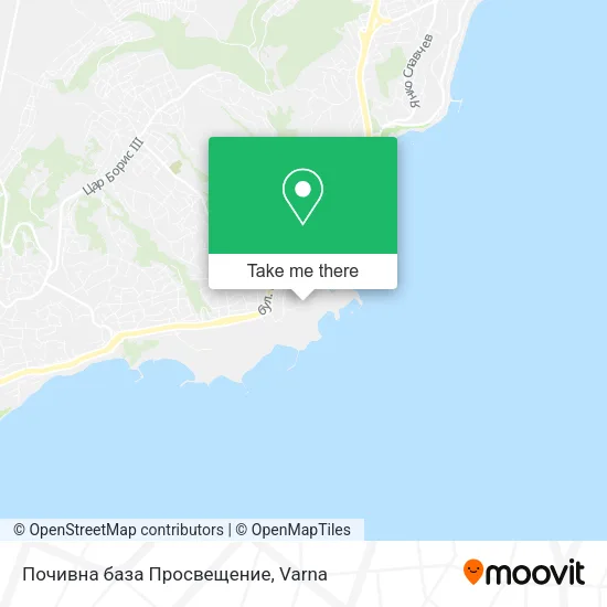 Карта Почивна база Просвещение