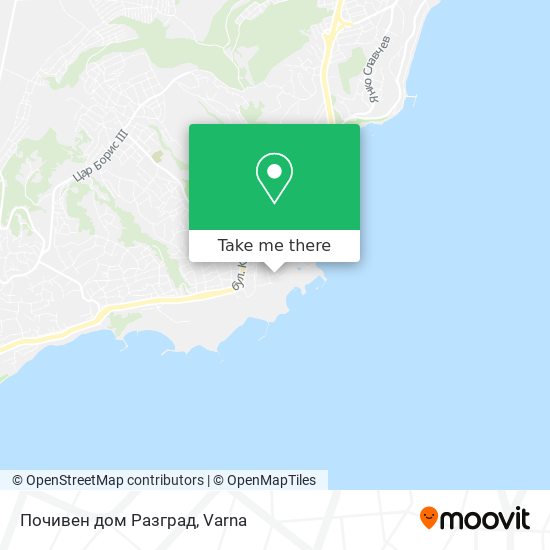 Карта Почивен дом Разград
