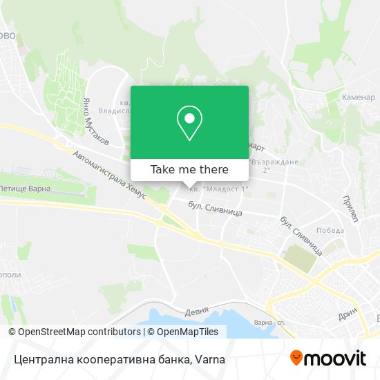 Централна кооперативна банка map