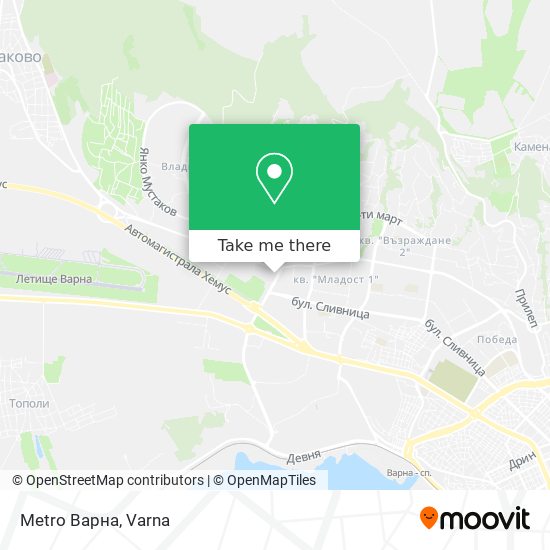 Metro Варна map