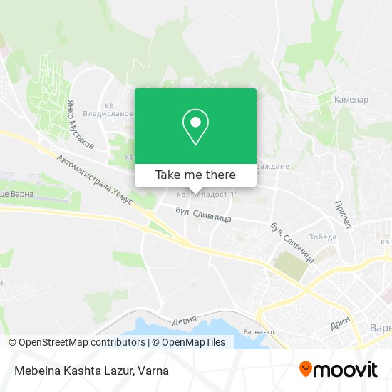 Mebelna Kashta Lazur map