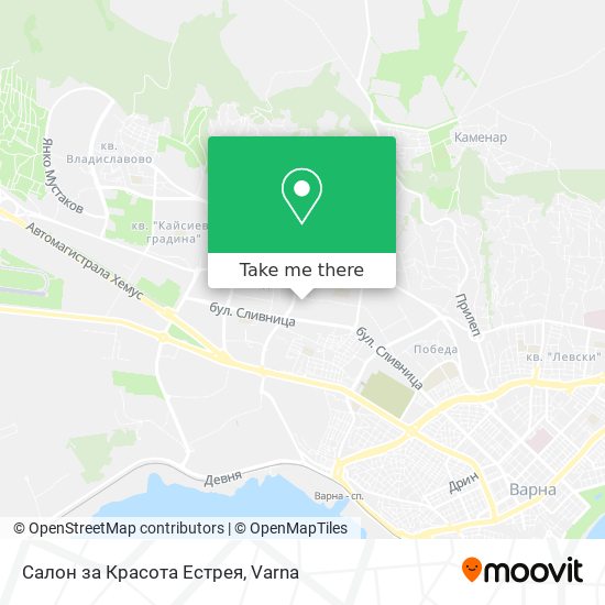 Карта Салон за Красота Естрея