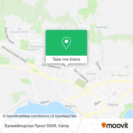 Карта Букмейкърски Пункт 0509