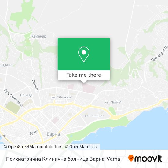 Психиатрична Клинична болница Варна map