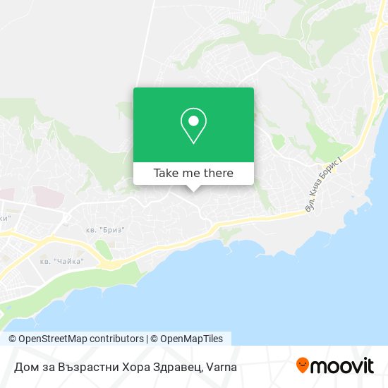 Дом за Възрастни Хора Здравец map