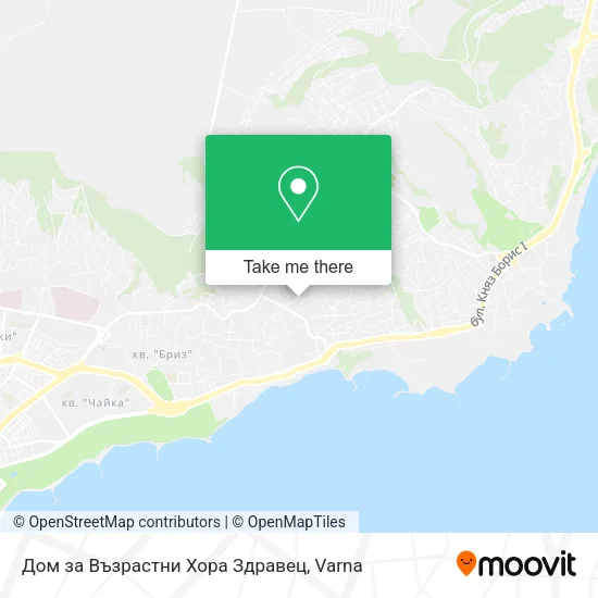 Карта Дом за Възрастни Хора Здравец