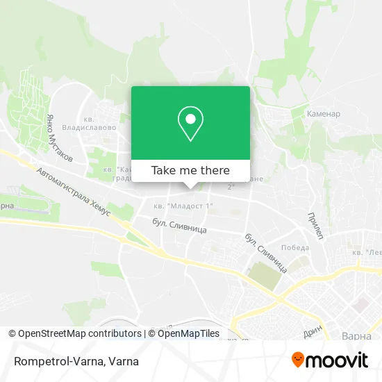 Карта Rompetrol-Varna
