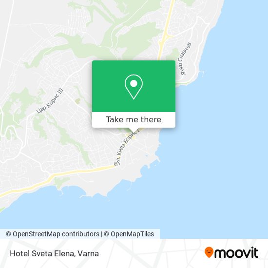 Hotel Sveta Elena map