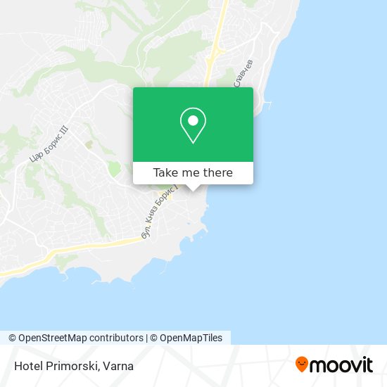 Hotel Primorski map