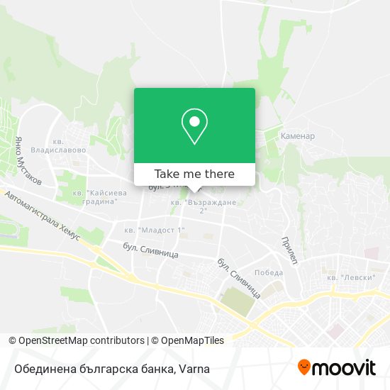 Обединена българска банка map