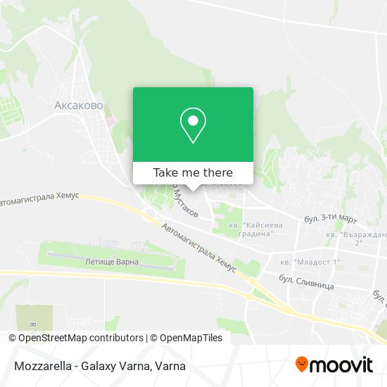 Mozzarella - Galaxy Varna map