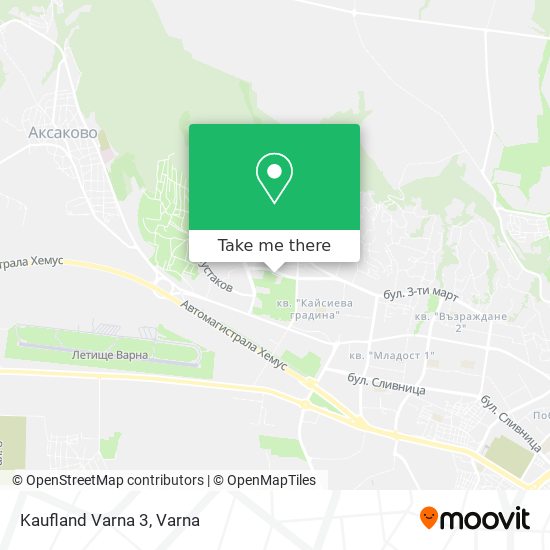 Kaufland Varna 3 map