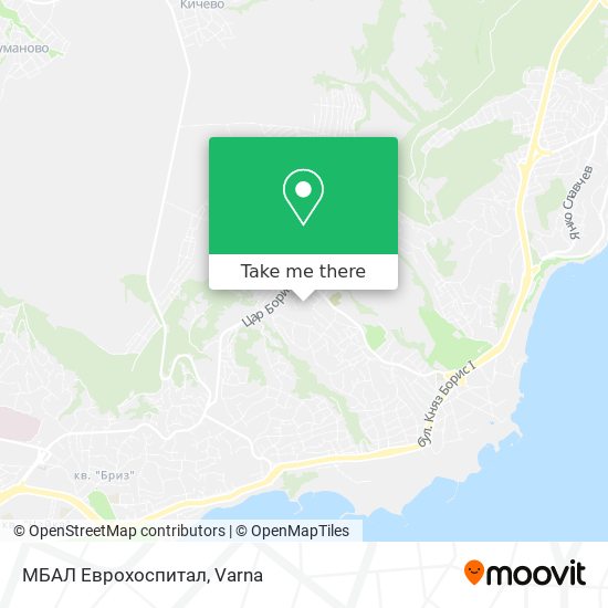 МБАЛ Еврохоспитал map