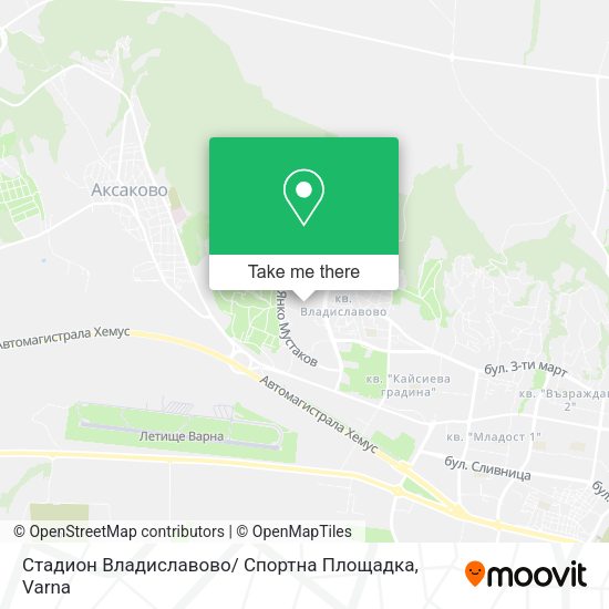 Карта Стадион Владиславово/ Спортна Площадка