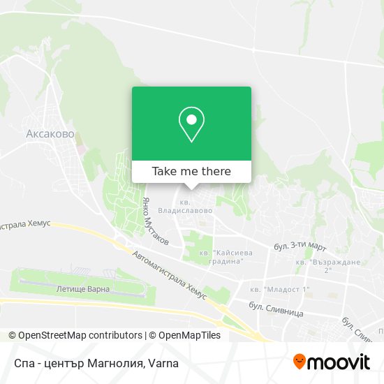Спа - център Магнолия map