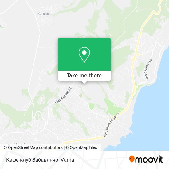 Кафе клуб Забавлячо map
