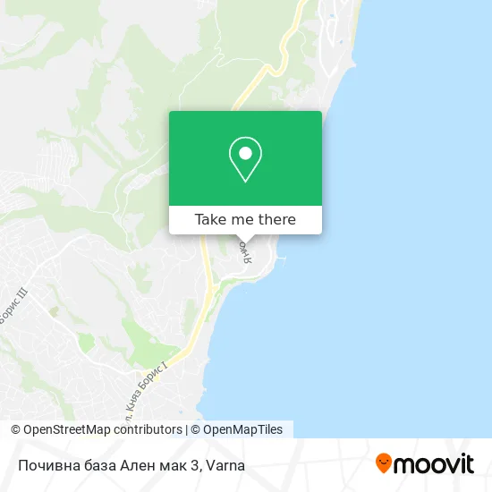 Карта Почивна база Ален мак 3