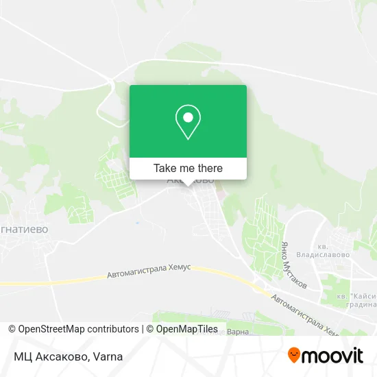 Карта МЦ Аксаково