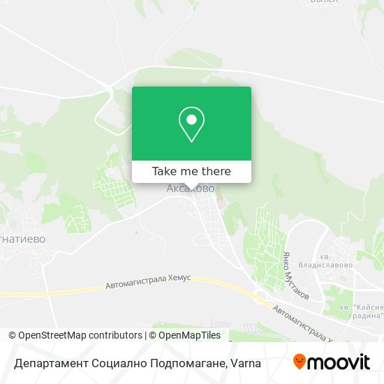 Департамент Социално Подпомагане map