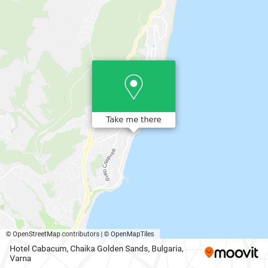 Hotel Cabacum, Chaika Golden Sands, Bulgaria map