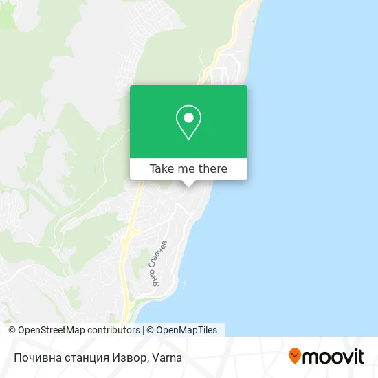 Карта Почивна станция Извор